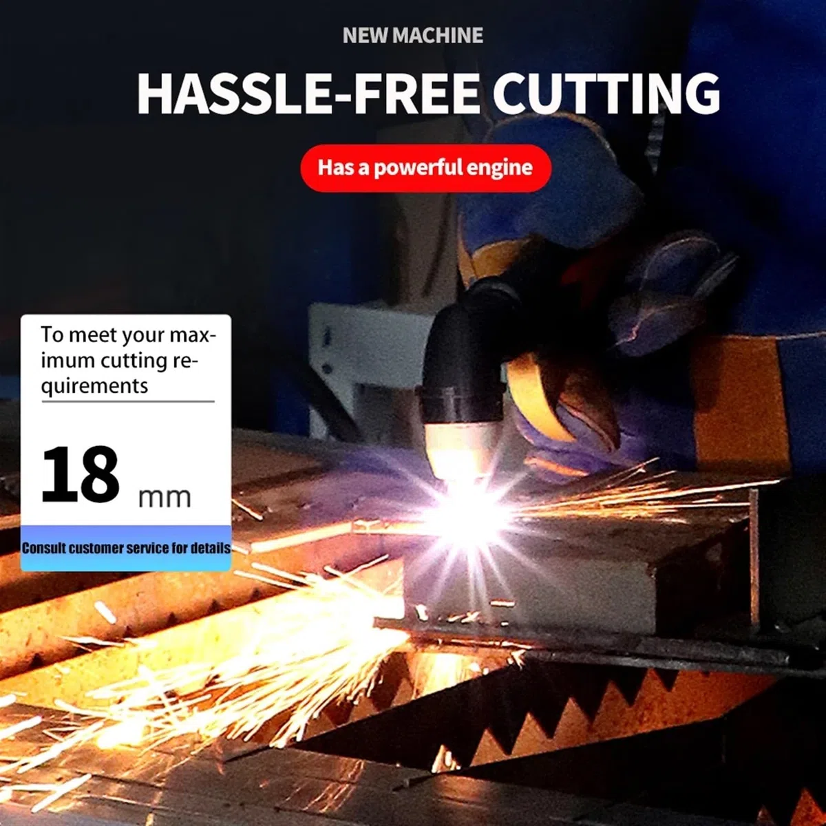 Przecinarka plazmowa Cut 65A Maszyna do cięcia plazmą powietrzną CNC Plazma łukowa o niskiej częstotliwości IGBT Cięcie metalu 18MM