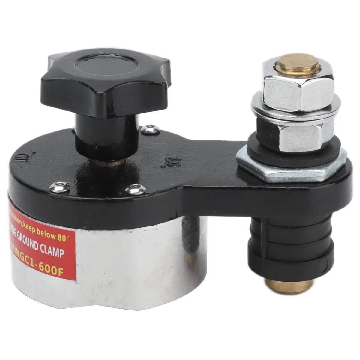 Fabater Magnetyczny Zacisk Uziemiający do Spawania z Wyłącznikiem, Regulowany Uchwyt, 200 A 300 A 600 A, Izolowane Silikonem Miedziane Złącze Magnesu Uziemiającego do Sprzętu Elektrycznego