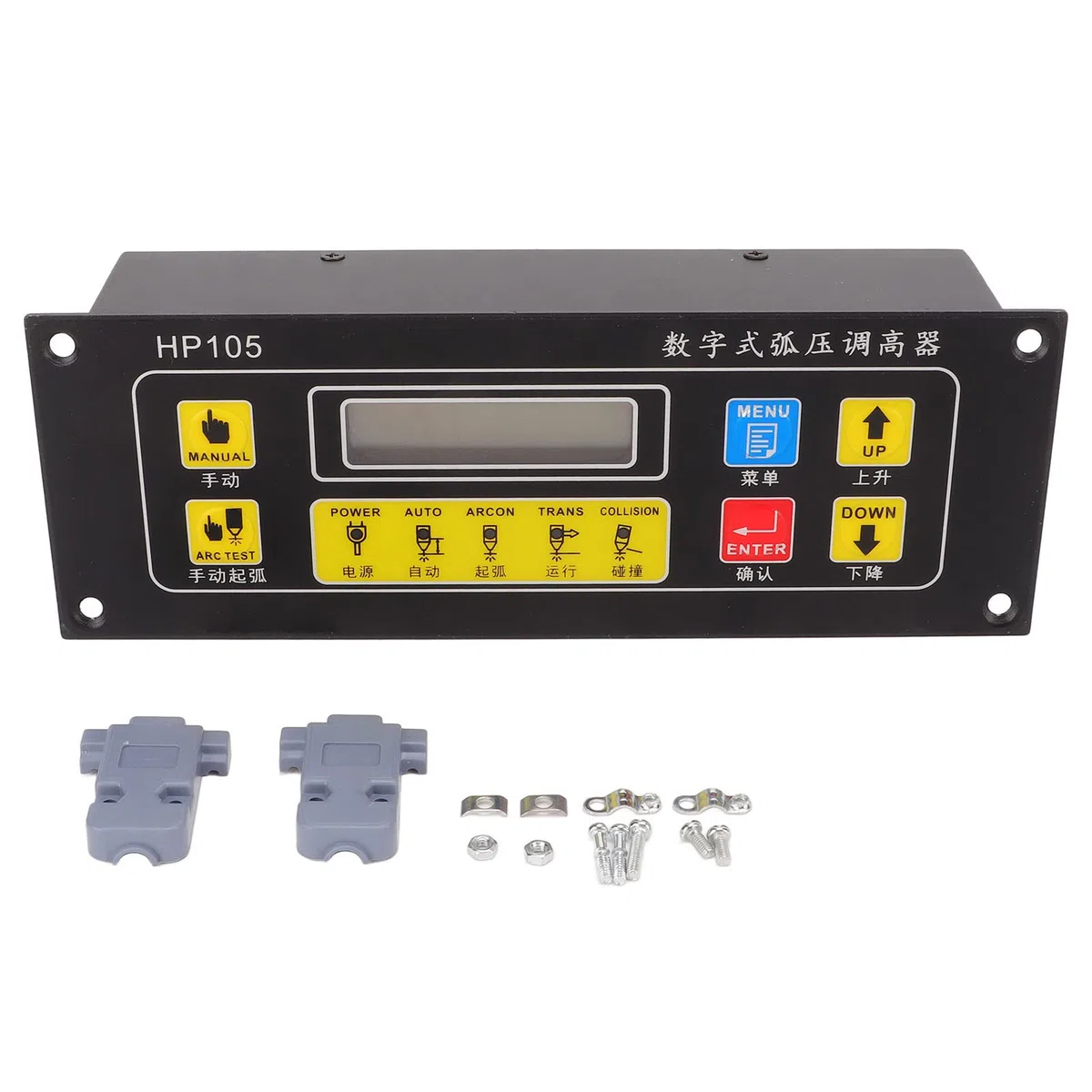 Ejoyous Kontroler Wysokości Palnika, Regulator Wysokości Palnika Plazmowego ze Stopu Aluminium DC 24 V 30 do 250 V Napięcie łuku IP64 Automatyczna Ręczna Kontrola Podnoszenia dla Użytkowników