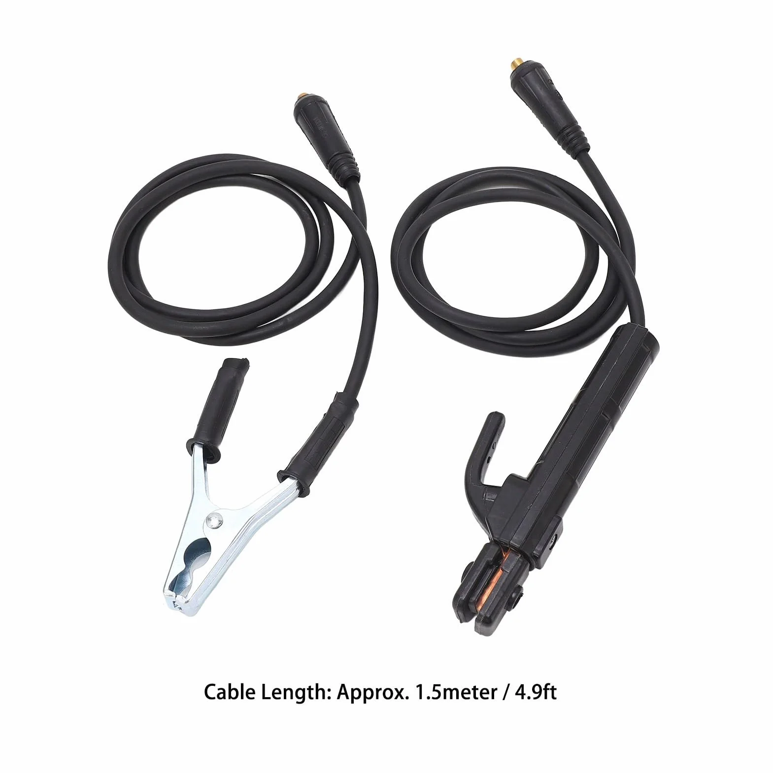 Kabel spawalniczy z zaciskiem masowym, uchwyt elektrody z kablem, spawarki, kabel z zaciskiem masowym, spawarka, przewód masowy, elektrody, spawarka, kabel, akcesoria spawalnicze