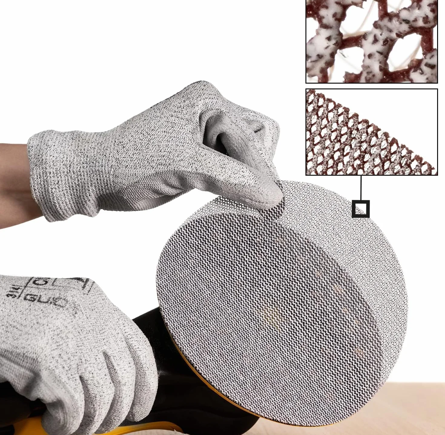 Mirka Abranet siatka ścierna Ø 150 mm rzep/ziarnistość P240 / 50 szt. / do szlifowania drewna, szpachli, lakierów, plastiku / 5424105025