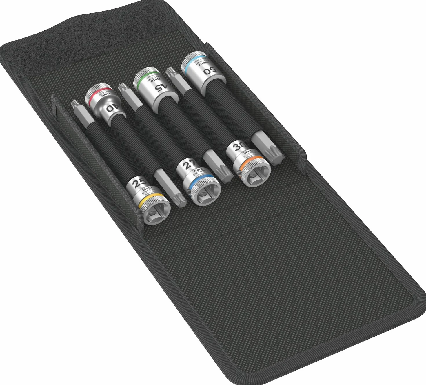 Zestaw wkrętakowych końcówek wymiennych 3/8” TX-HF25-50x74,5/81mm Wera