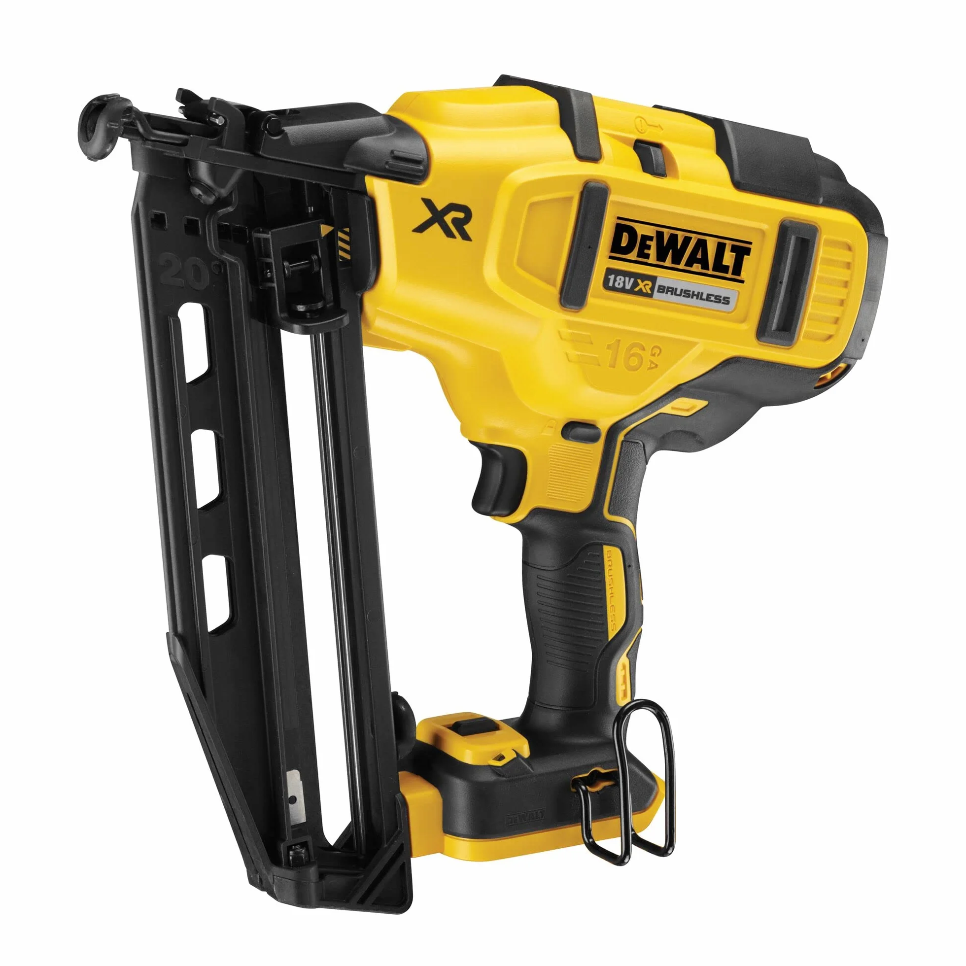 DEWALT Praktyczny Clavadora acabado bez escobillas xr 18v bez ładowarka/akumulator z walizka tstak 16ga do clavos 1,6mm diámetro i 32-63 mm długi dla profesjonalistów i majsterkowiczów 18v 1,6mm