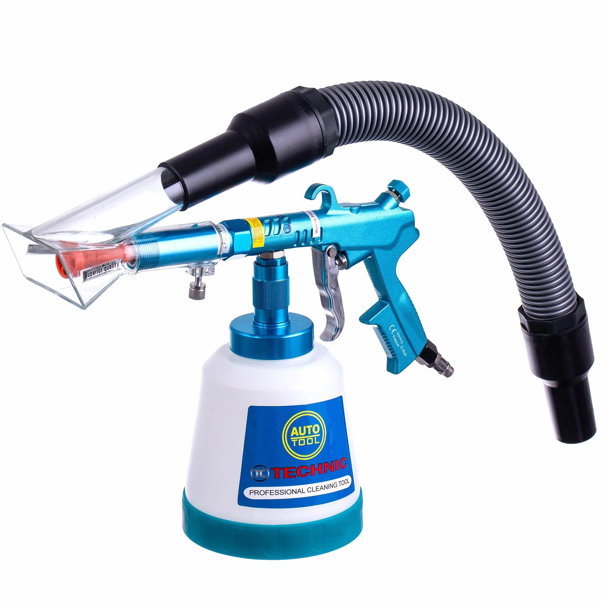 TC Technic Pistolet do czyszczenia powietrza SUPER EFFECT Poduszka do prania z ekstrakcją