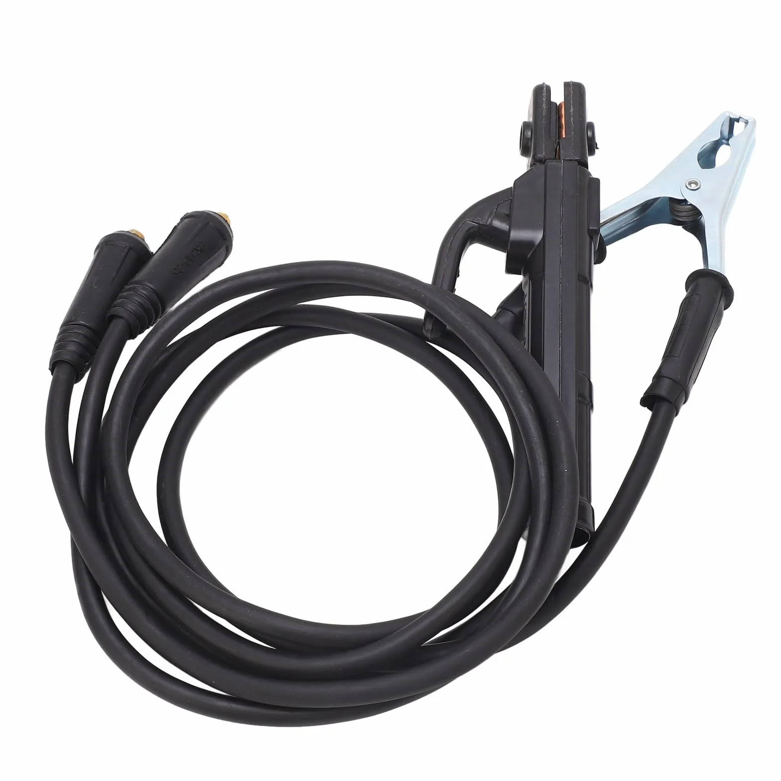 Kabel spawalniczy z zaciskiem masowym, uchwyt elektrody z kablem, spawarki, kabel z zaciskiem masowym, spawarka, przewód masowy, elektrody, spawarka, kabel, akcesoria spawalnicze