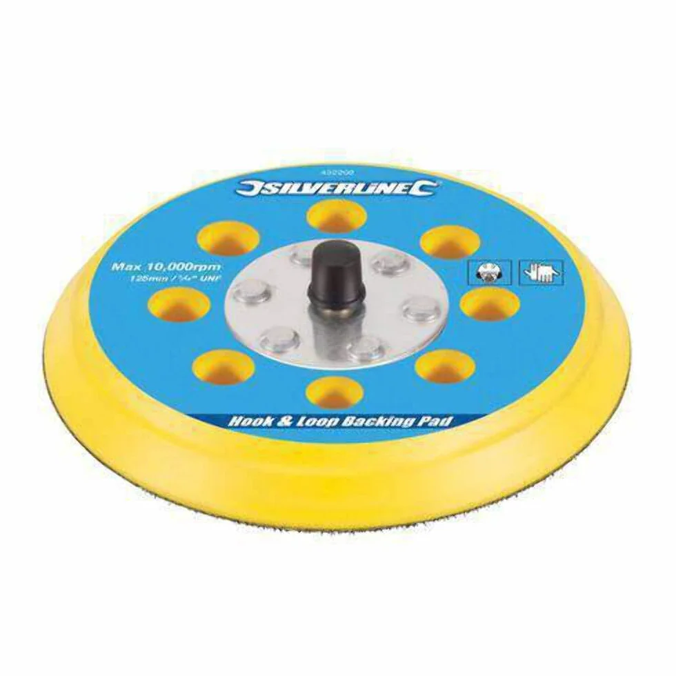 Silverline 108628 talerz podporowy na rzep 125 x 2 mm