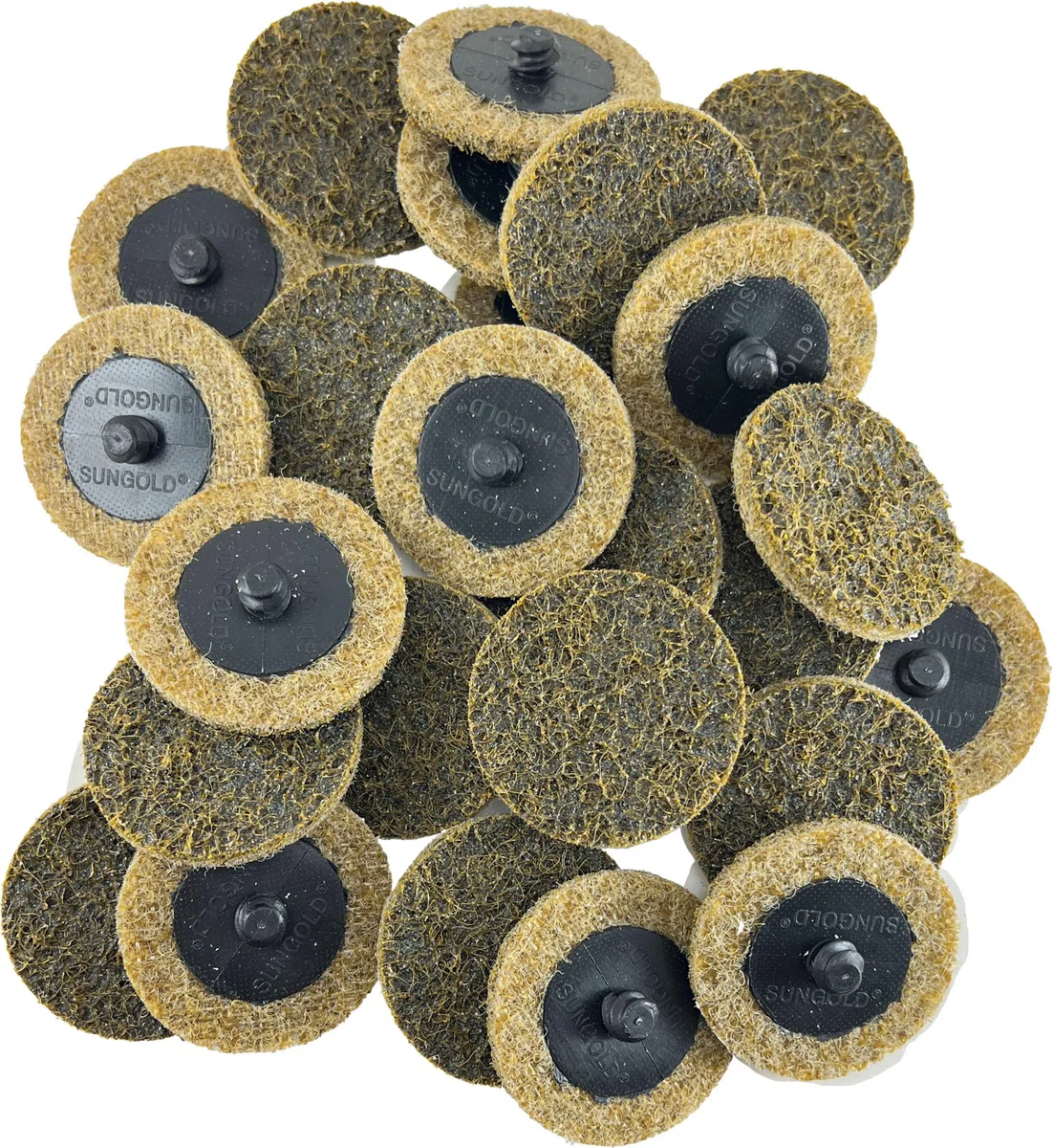 Sungold Abrasives Sungold 74904 5 cm szybkozmienne dyski do klimatyzacji powierzchni, brązowe, 5 - cm