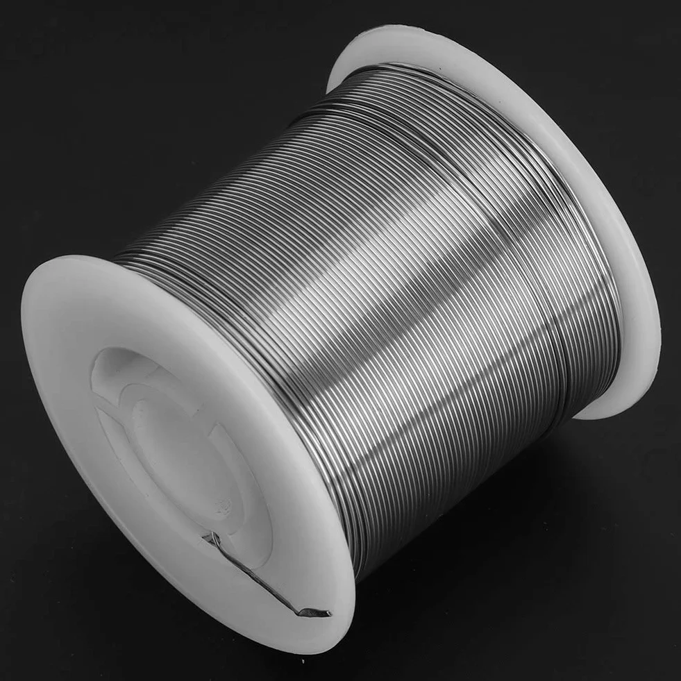 ZJchao 500g 0,8 Mm 63/37 Drut Lutowniczy Drut Cynowy Drut Lutowniczy o Wysokiej Czystości, Niskiej Temperaturze Topnienia Brak Czyszczenia Jasne Złącze Szybka Cyna o Dużej Zdolności