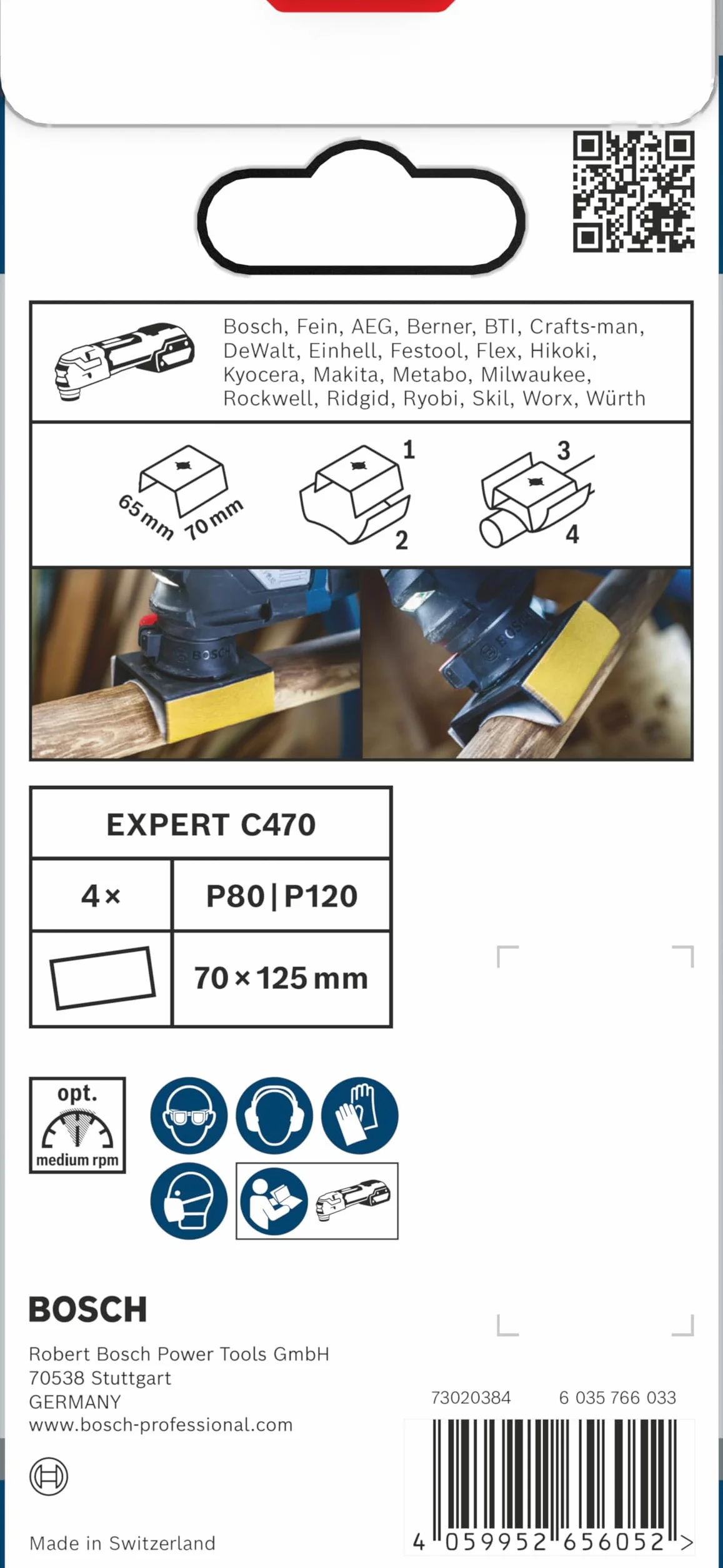 Bosch 5 x PRO AUZ 70 G akcesoria do narzędzi wielofunkcyjnych (szerokość 70 mm, profesjonalne akcesoria, narzędzie wielofunkcyjne)