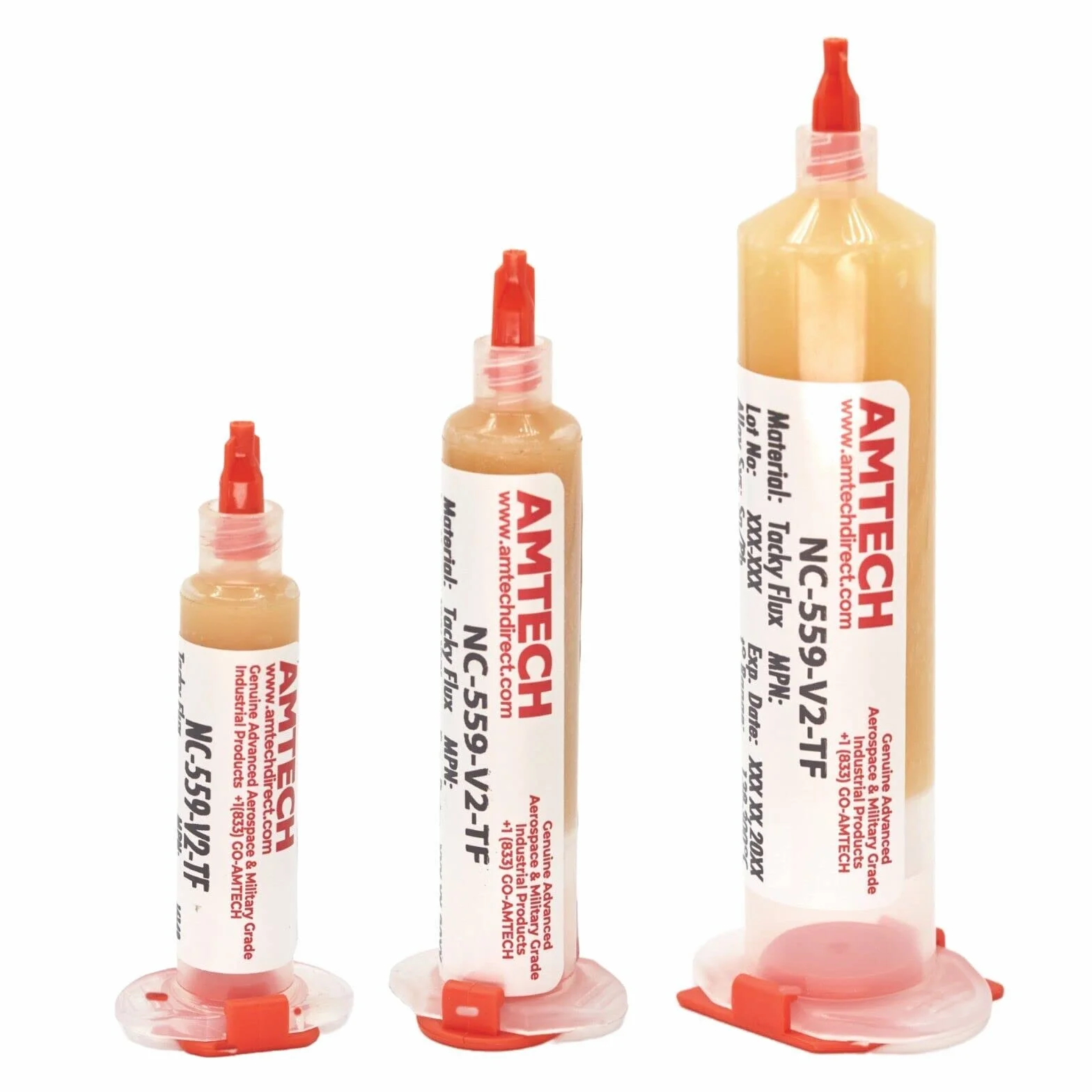 AM-TECH NC-559-V2-TF kleisty topnik do lutowania niewymagający czyszczenia (ROL0), zestaw 10 ml, USA 16150K.