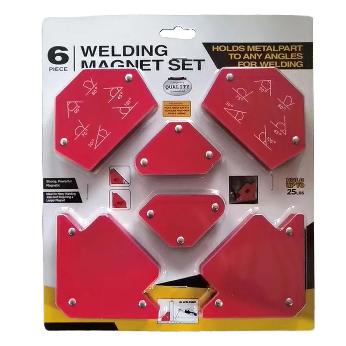 Magnesy Spawalnicze Zestaw Akcesoriów Spawalniczych Z Podwójną Ochroną | Kąt Atrakcyjny Design, Uszczelnienie Krawędzi Pionowych Do Znakowania, Montażu Rur, Pływaków I Lewitacji