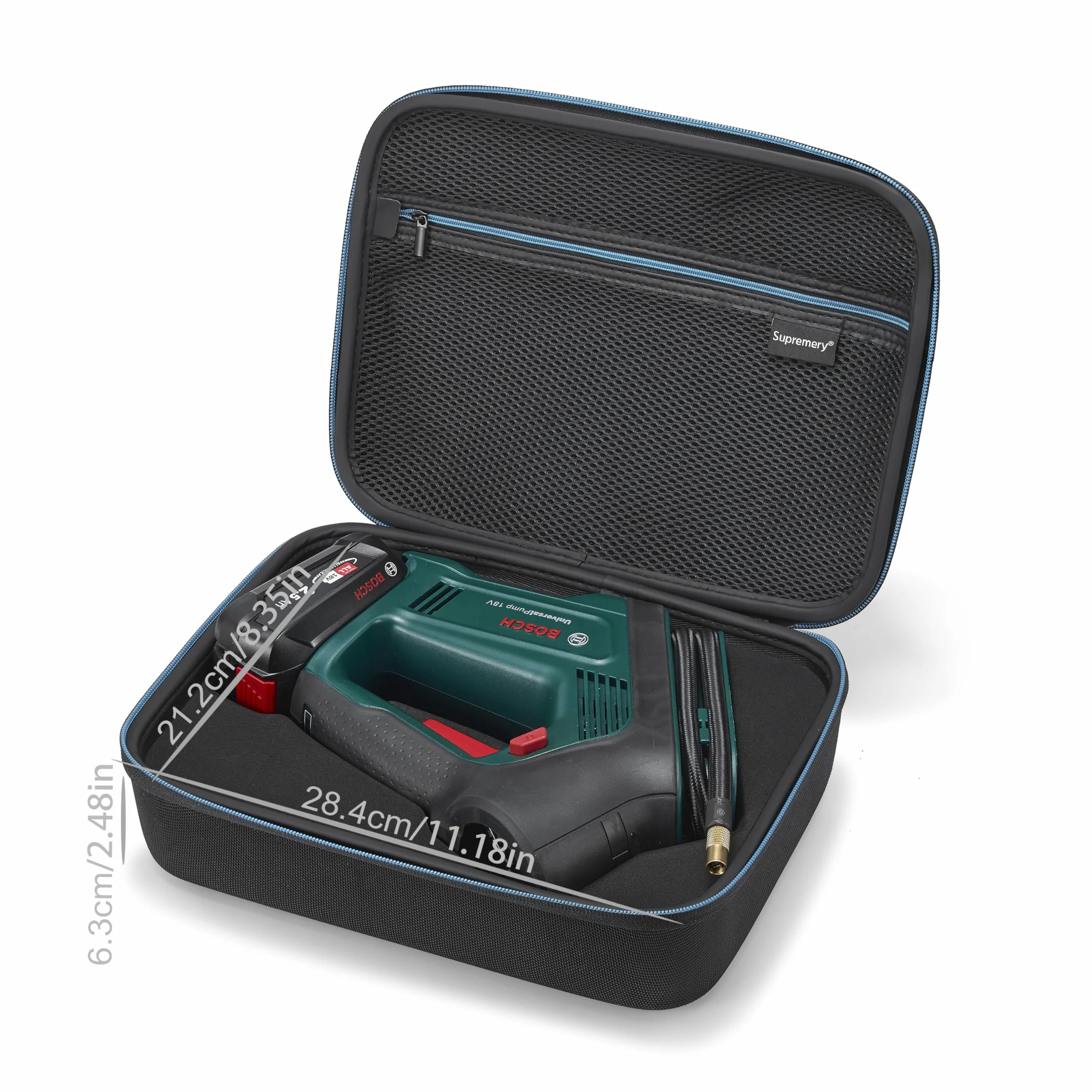 torba kompatybilna z elektryczną pompą powietrza Bosch, sprężarką powietrza UniversalPump 18V, kompaktowa torba z uchwytem do noszenia