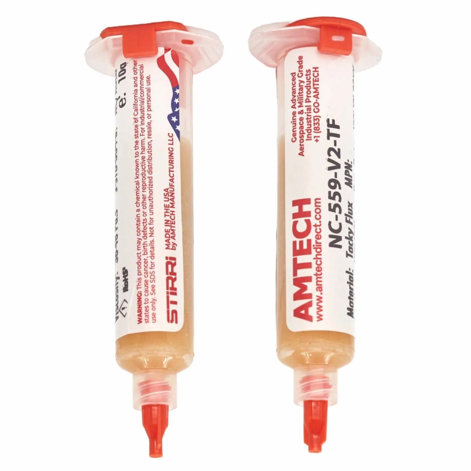 AM-TECH NC-559-V2-TF kleisty topnik do lutowania niewymagający czyszczenia (ROL0), zestaw 10 ml, USA 16150K.