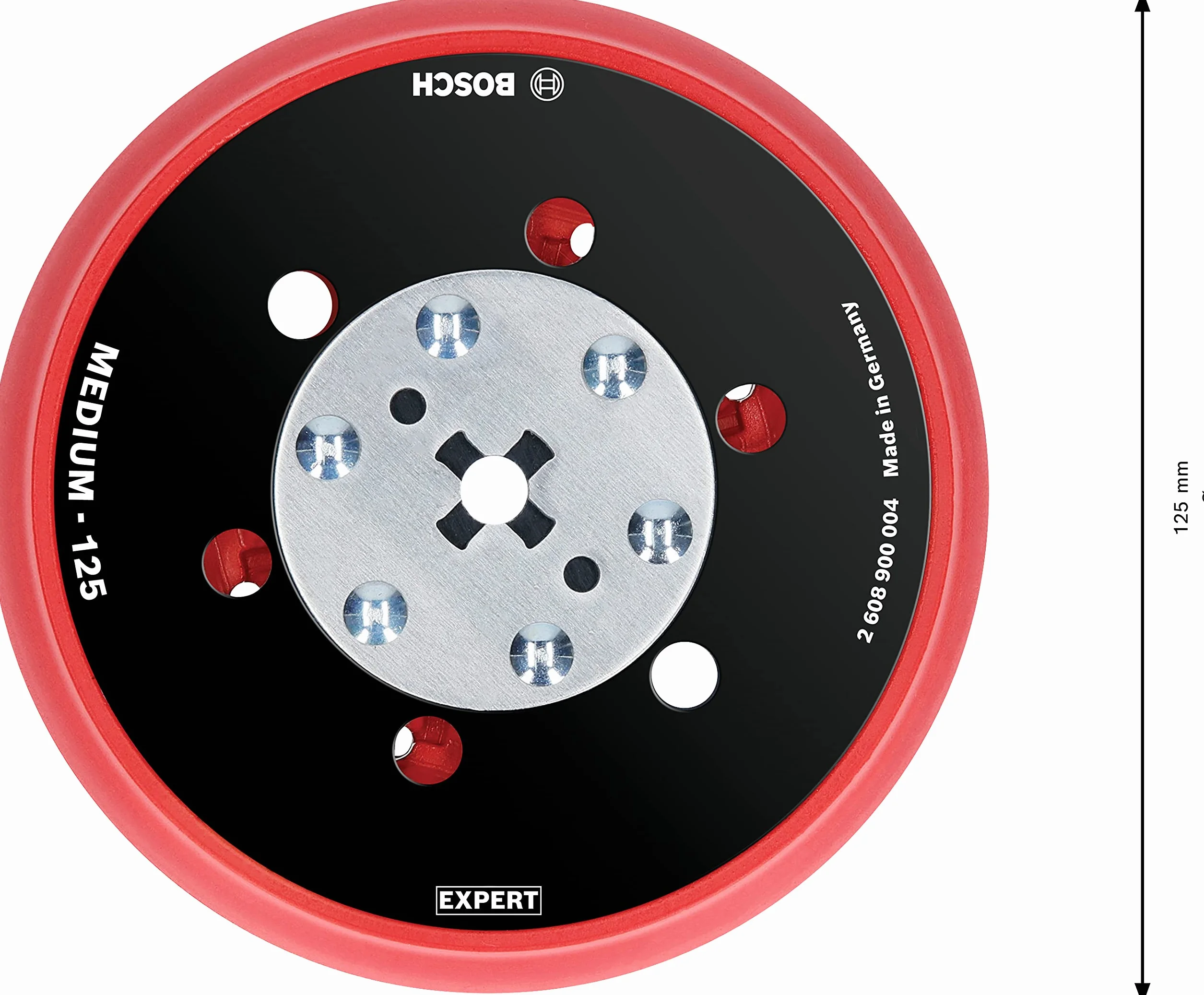 Bosch 1x Uniwersalne talerze oporowe EXPERT Multihole (Ø 125 mm, Professional Akcesoria Szlifierka mimośrodowa)