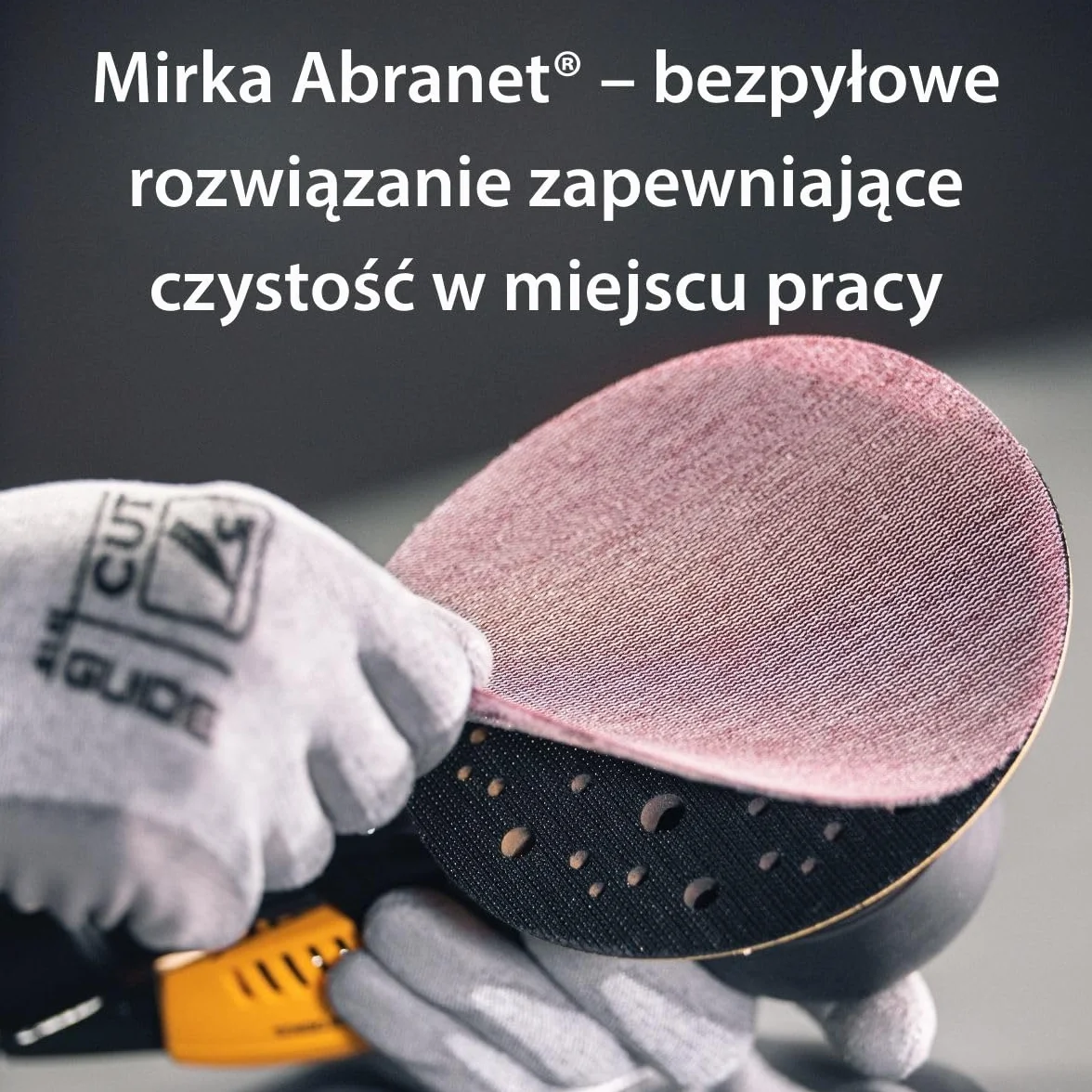 Mirka Abranet siatka ścierna Ø 150 mm rzep/ziarnistość P240 / 50 szt. / do szlifowania drewna, szpachli, lakierów, plastiku / 5424105025