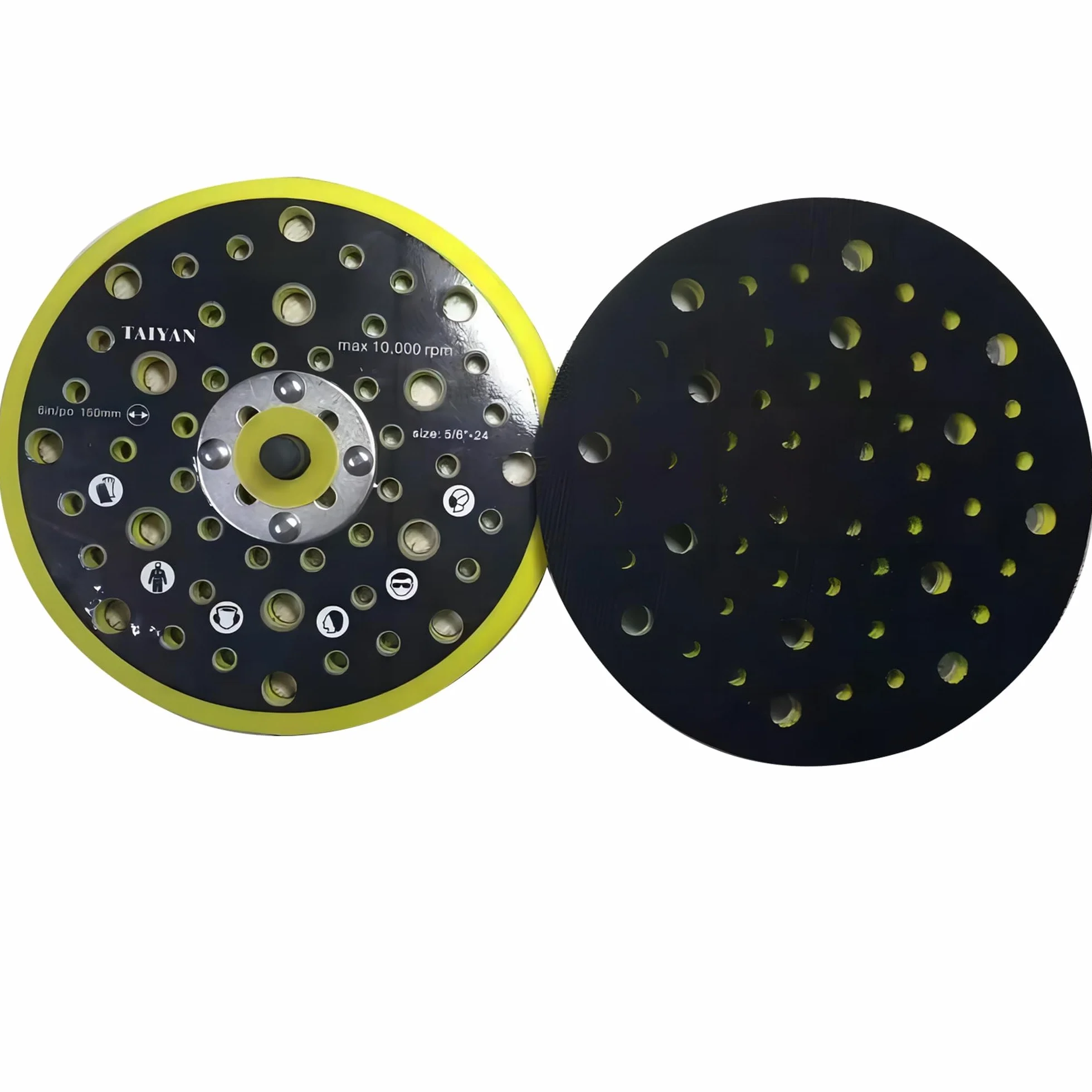Szlifierka z 52 otworami, podstawa szlifierska 150 mm, tarcza szlifierska kompatybilna z szlifierką Mirka CEROS DEROS z gwintem 5/16