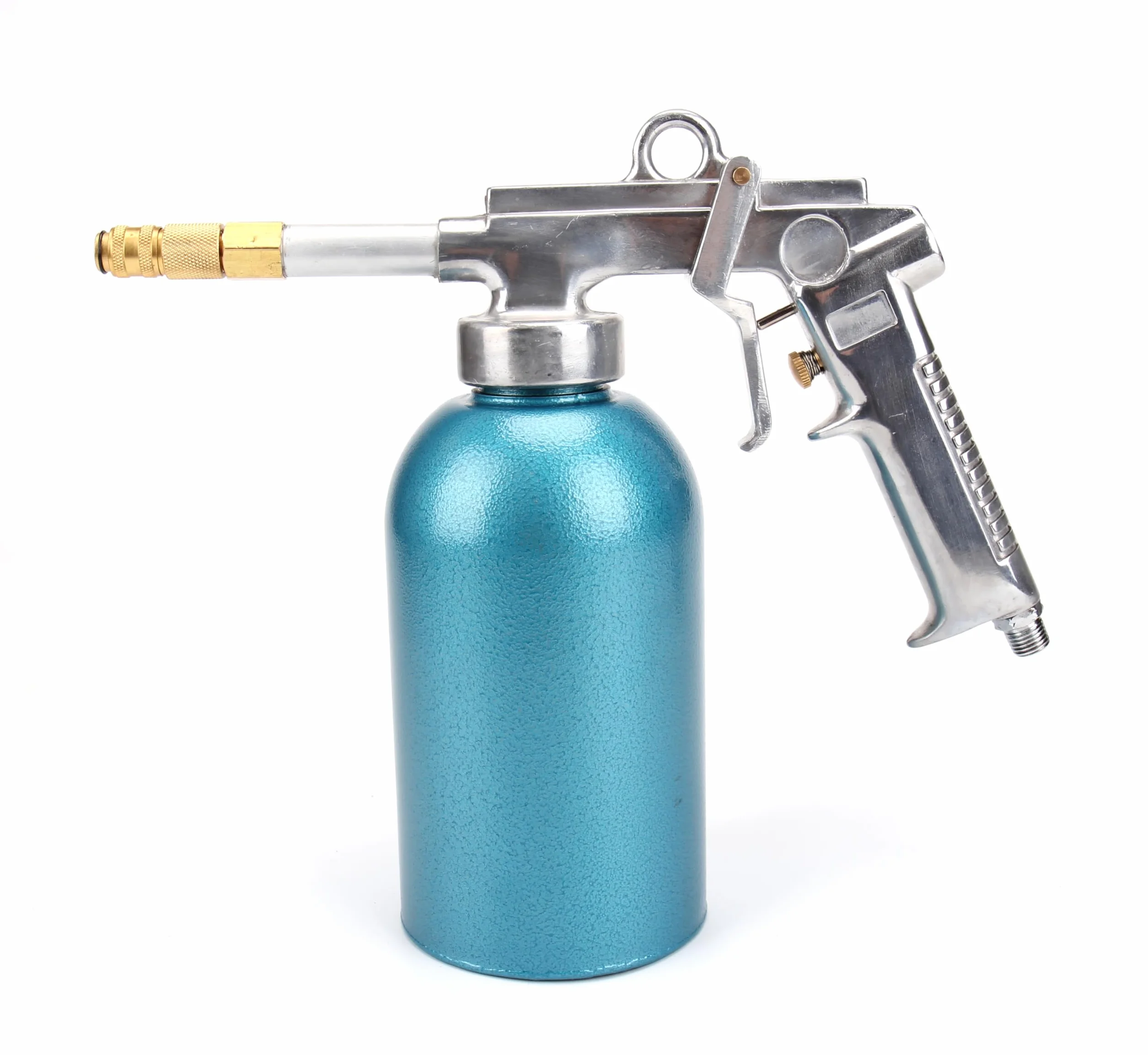 Pistolet do kubków ciśnieniowych 1100 ml, zbiornik 4 – 5 bar, pistolet do wnęk sprężone powietrze| Pistolet natryskowy, wężyki, dysza hakowa, okrągła dysza