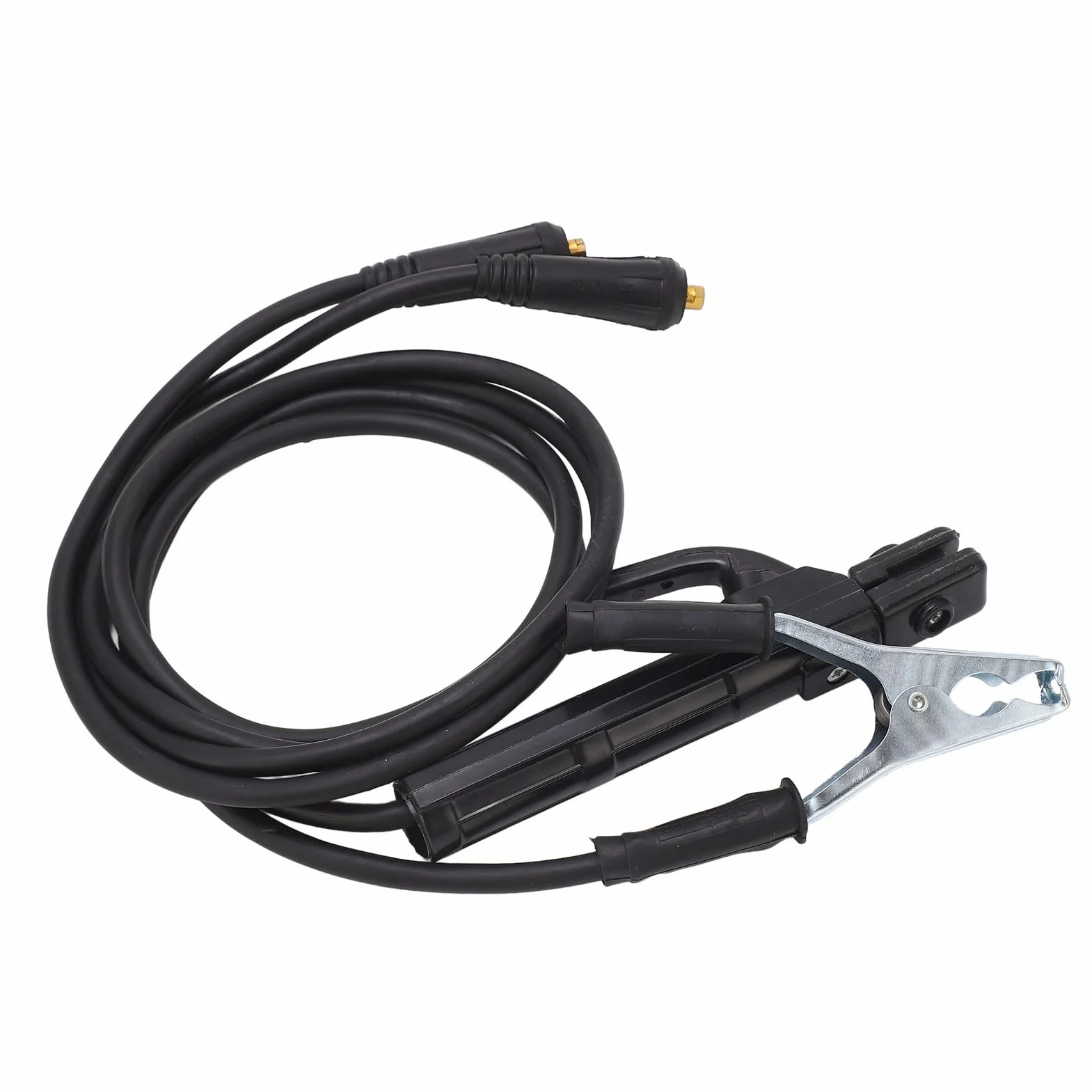 Kabel spawalniczy z zaciskiem masowym, uchwyt elektrody z kablem, spawarki, kabel z zaciskiem masowym, spawarka, przewód masowy, elektrody, spawarka, kabel, akcesoria spawalnicze