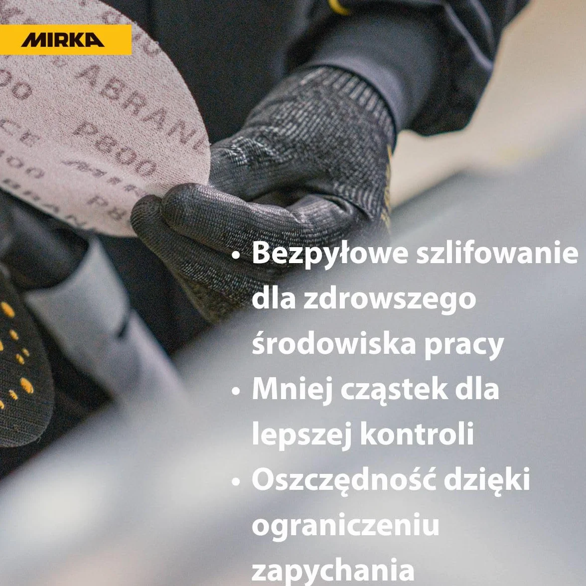Mirka Abranet siatka ścierna Ø 150 mm rzep/ziarnistość P240 / 50 szt. / do szlifowania drewna, szpachli, lakierów, plastiku / 5424105025