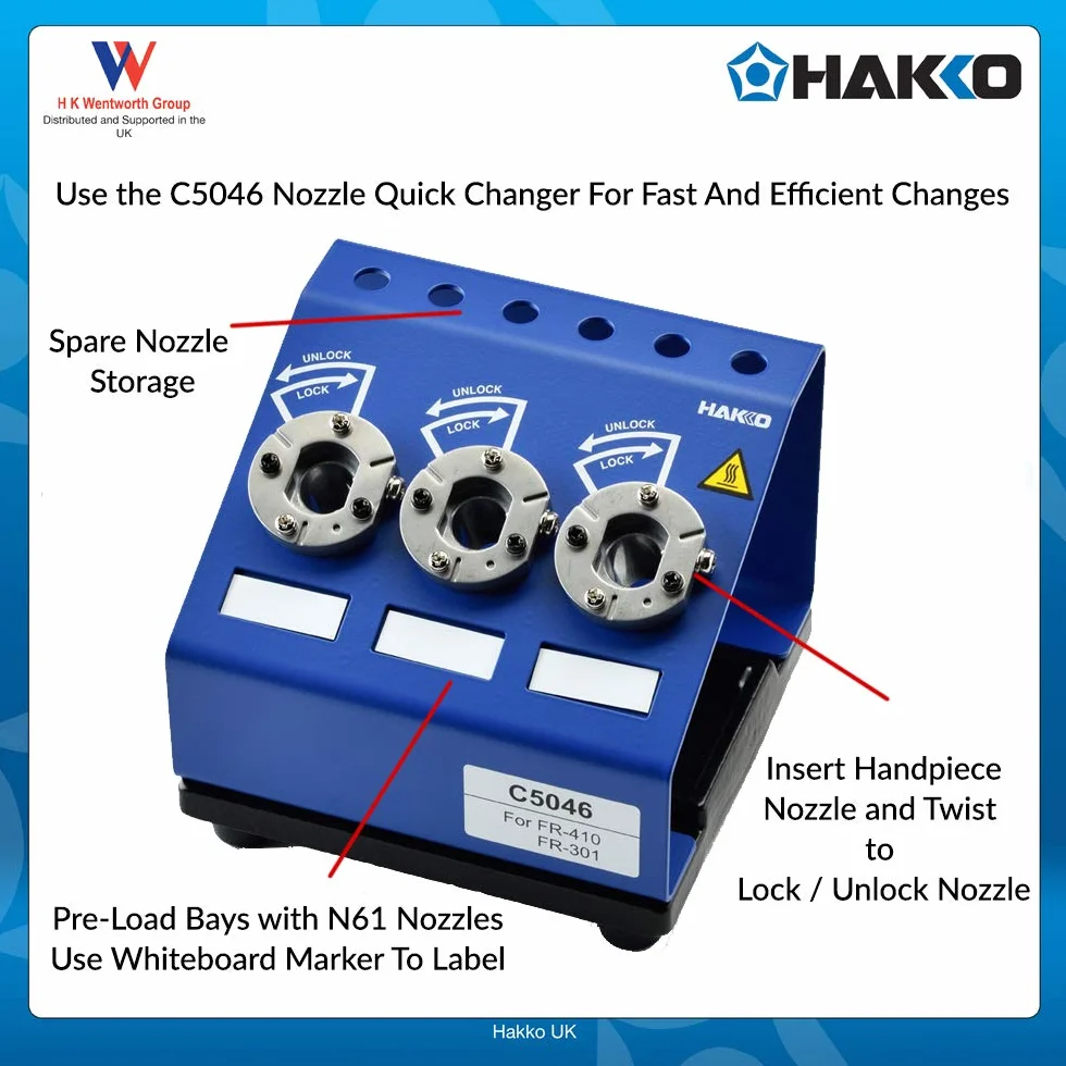 Hakko N61-10 dysza rozlutowująca, 1,6 mm, kolor srebrny